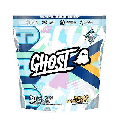 GHOST Glow Beauty X Detox On the Go Sticks Vegan - Mango Margarita 0.25 Oz. (30 Servings) Zero Sugar