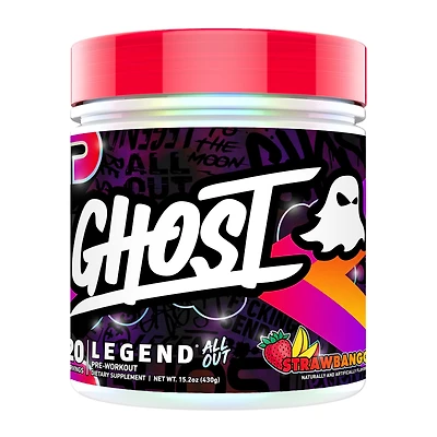 GHOST Legend All Out V2 Pre-Workout Vegan - Strawbango (20 Servings)