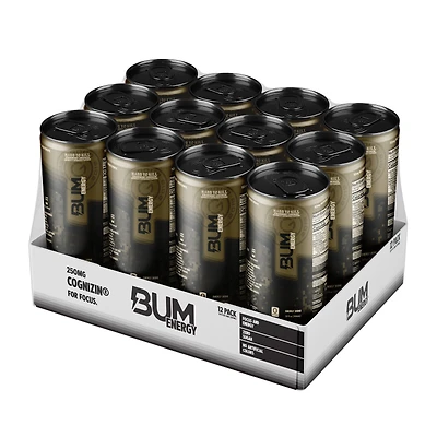 Bum Energy Drink - Hard to Kill 12Oz. (12 Cans) Zero Sugar