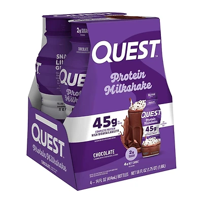 Protein Milkshake RTD - Chocolate 14 fl oz (4 Bottles)