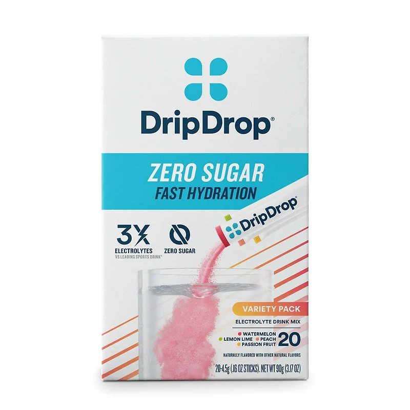 Zero Sugar Electrolyte Drink Mix - Variety (20 Stick Packs)