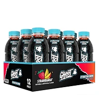 GHOST Hydration Drink Vitamin C - Strawbango 16.9Oz. (12 Bottles) Zero Sugar