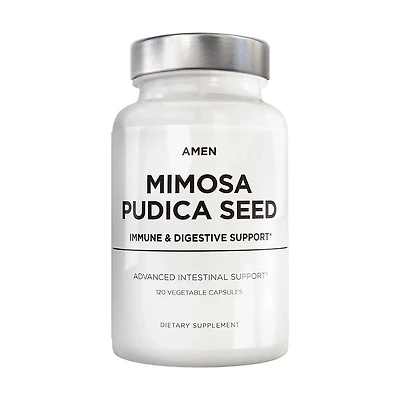 Amen Mimosa Pudica Seed 900 mg - Immune and Digestive Support - 120 Vegetable Capsules (60 Servings)