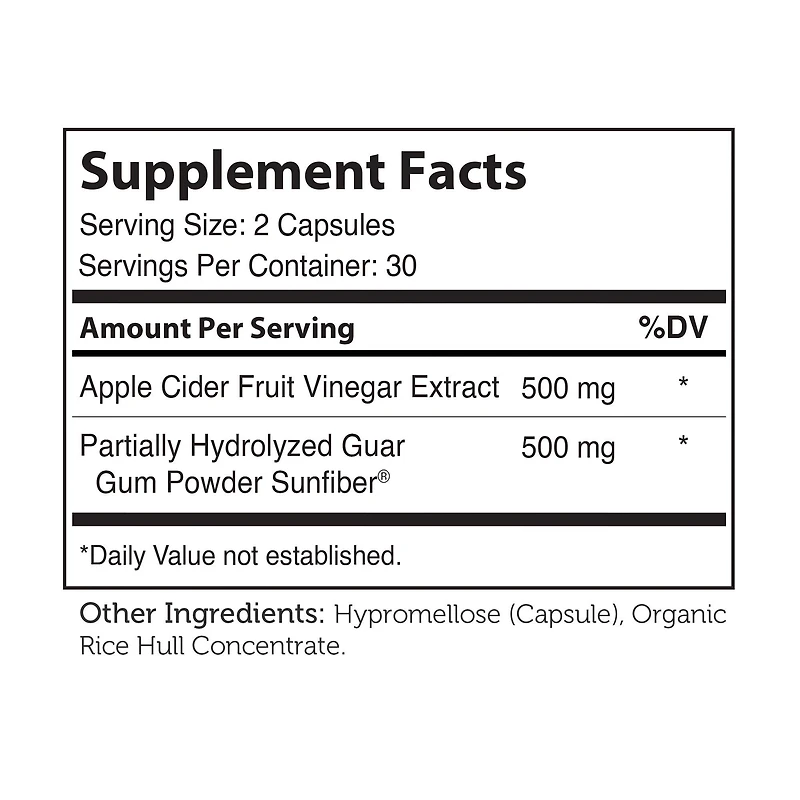 Cider + Fiber - 60 Capsules (30 Servings)