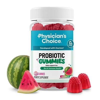 Probiotic Gummies - Watermelon - 60 Gummies (30 Servings)