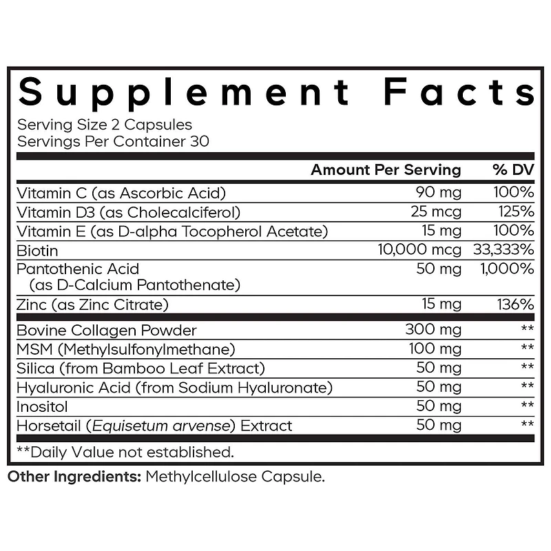 Amen Hair - 60 Vegetable Capsules (30 Servings)