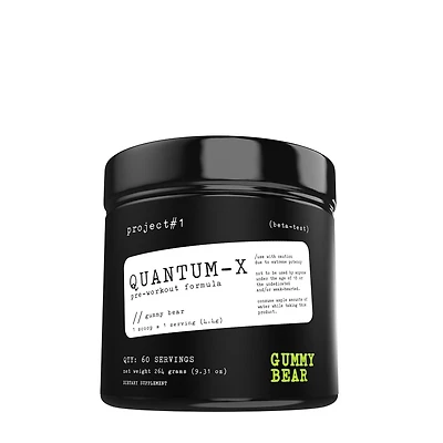 Project 1 Quantum-X Pre-Workout - Gummy Bear (60 Servings)