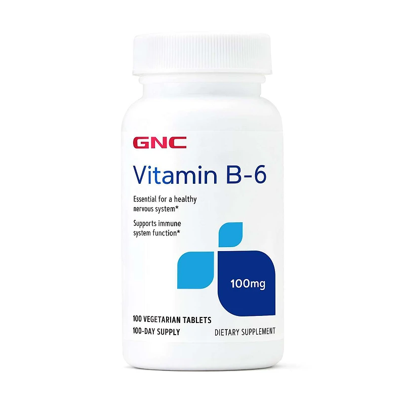 Vitamin B-6 100 mg - 100 Vegetarian Tablets (100 Servings)