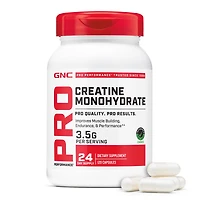 GNC Pro Performance Creatine Monohydrate 3500Mg - 120 Capsules (24 Servings)