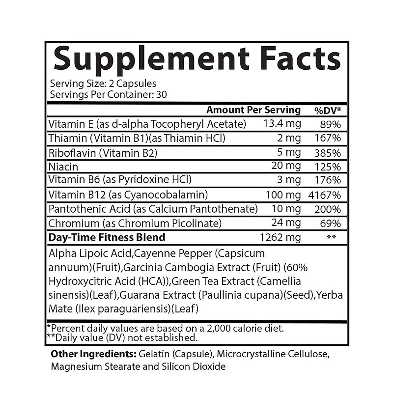 Monster Test: AM Fat Burner - 60 Capsules (30 Servings)