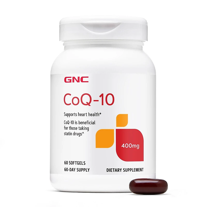 GNC Coq-10 400Mg Healthy - 60 Softgels (60 Servings)