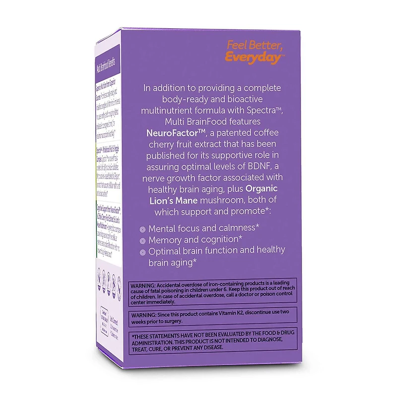 Multi Vitamin Brainfood - 60 Capsules (30 Servings)