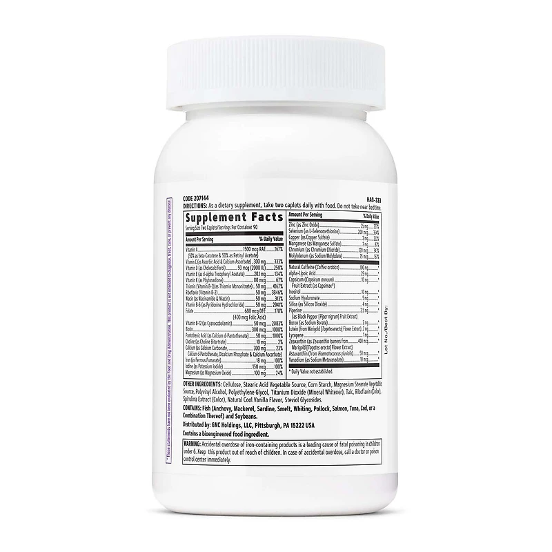 Energy & Metabolism Multivitamin V2 - 180 Caplets (90 Servings)