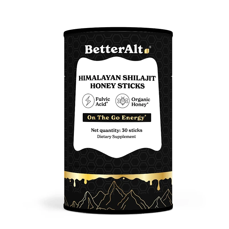 BetterAlt Himalayan Shilajit Honey Sticks (30 Sticks)