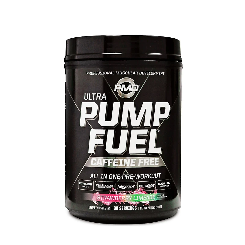 PMD Ultra Pump Fuel Caffeine Free - Strawberry Limeade (30 Servings)