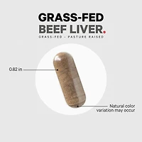 Grass-Fed Beef Liver - 180 Capsules (60 Servings)