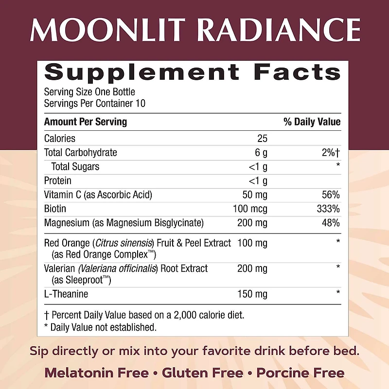 Moonlit Radiance Beauty Sleep Shot - Mango - 10 Bottles (10 Servings)