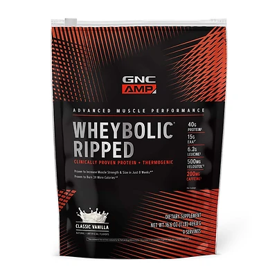GNC AMP Whey Proteinbolic Ripped Healthy - Classic Vanilla (9 Servings)
