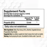 Propolis Raw Honey Throat Spray: 6% Pure Propolis - 1 oz. (75 Servings)