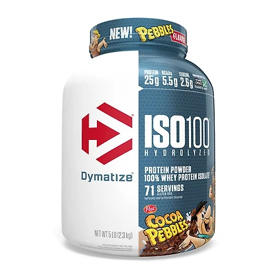 Dymatize Iso100 Hydrolyzed Protein Powder - Cocoa Pebbles (71 Servings) 5 lbs.
