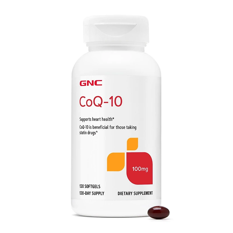 GNC Coq-10 100Mg Healthy - 120 Softgels (120 Servings)