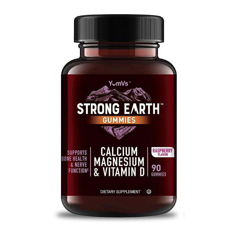 Calcium - Magnesium & Vitamin D - Raspberry - 90 Gummies (30 Servings)