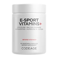 Codeage E-Sport Vitamins+ Gluten-Free - 90 Vegetable Capsules (30 Servings)