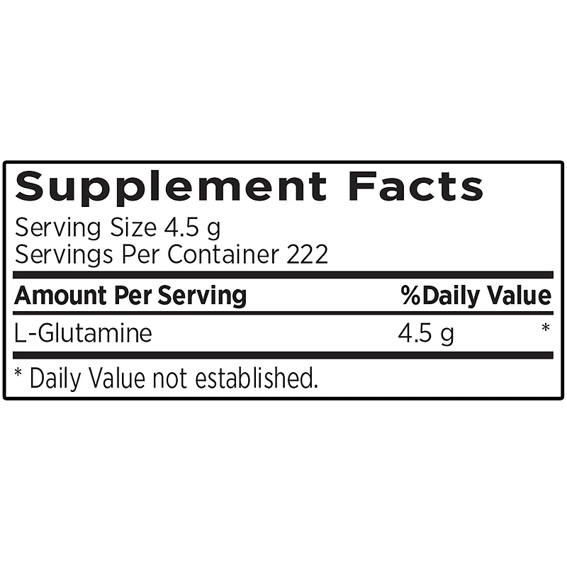 Glutamine Amino Acid - 4.5G (222 Servings)