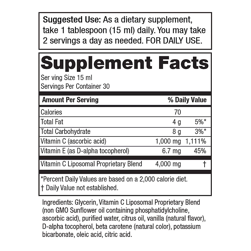 Simple Absorbable Liposomal Vitamin C (30 Servings)