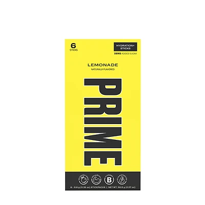 PRIME Hydration+ Sticks - Lemonade (6 Stick Packs)