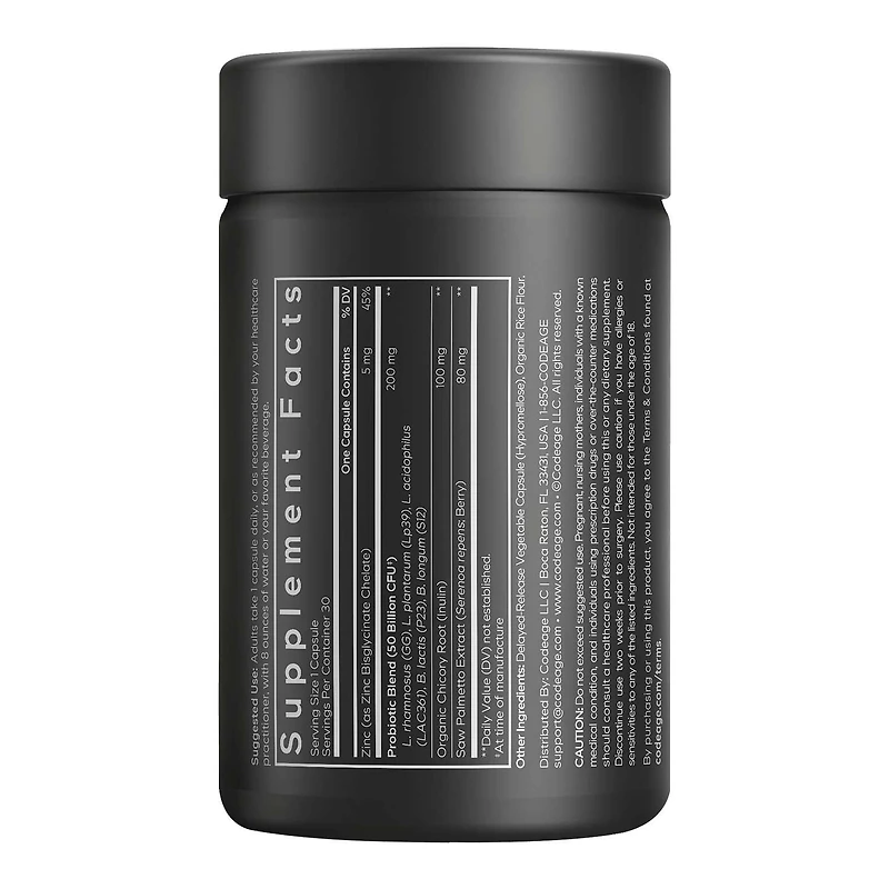 Men's Daily Probiotic - 30 Capsules (30 Servings)