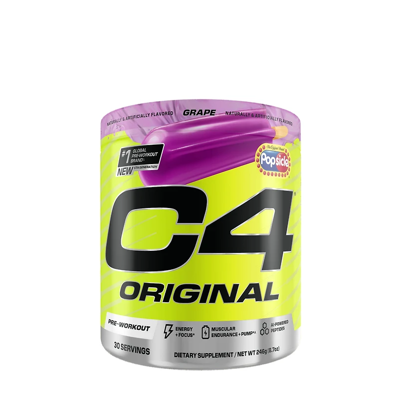 Cellucor C4 Original Pre-Workout - Grape Popsicle (30 Servings)