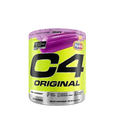 Cellucor C4 Original Pre-Workout - Grape Popsicle (30 Servings)