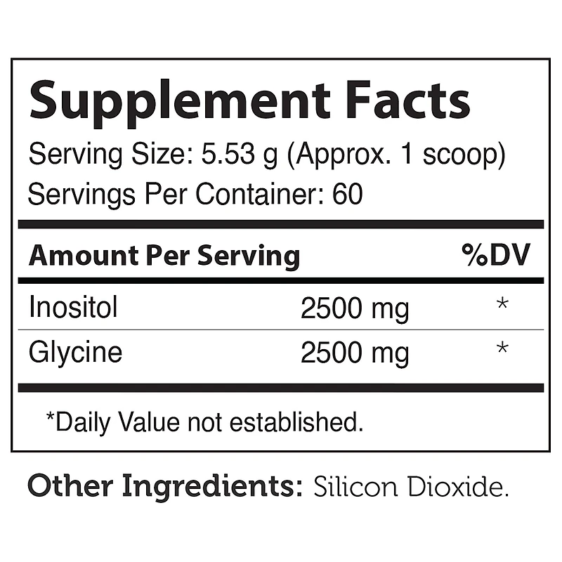 Inositol + Gycine Powder - 11.5 oz. (60 Servings)
