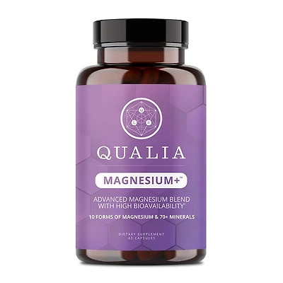 Qualia Magnesium+ Advanced Magnesium Blend - 42 Capsules (21 Servings)