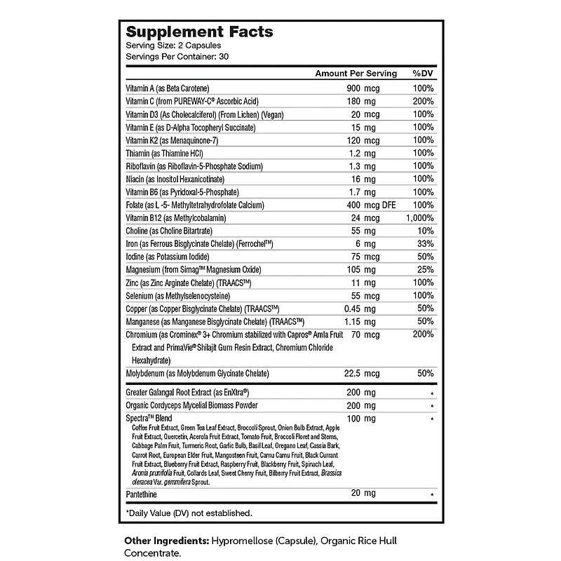 Multi Vitamin Energy - 60 Capsules (30 Servings)