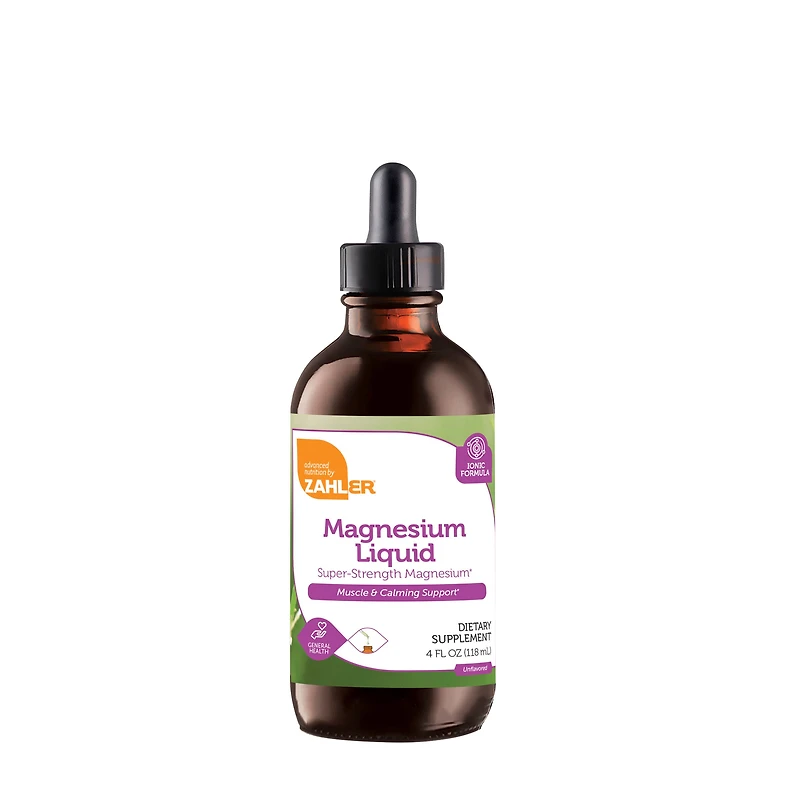 ZAHLER Magnesium Liquid Healthy - Unflavored 4 Fl Oz (30 Servings)