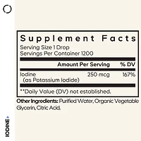 Liquid Iodine+ - Unflavored - 2 fl oz. (1200 Servings)