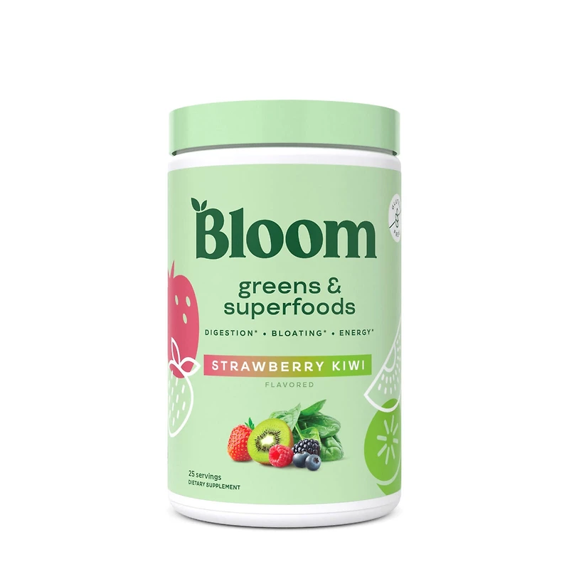 Bloom Greens & Superfoods - Strawberry Kiwi (25 Servings)