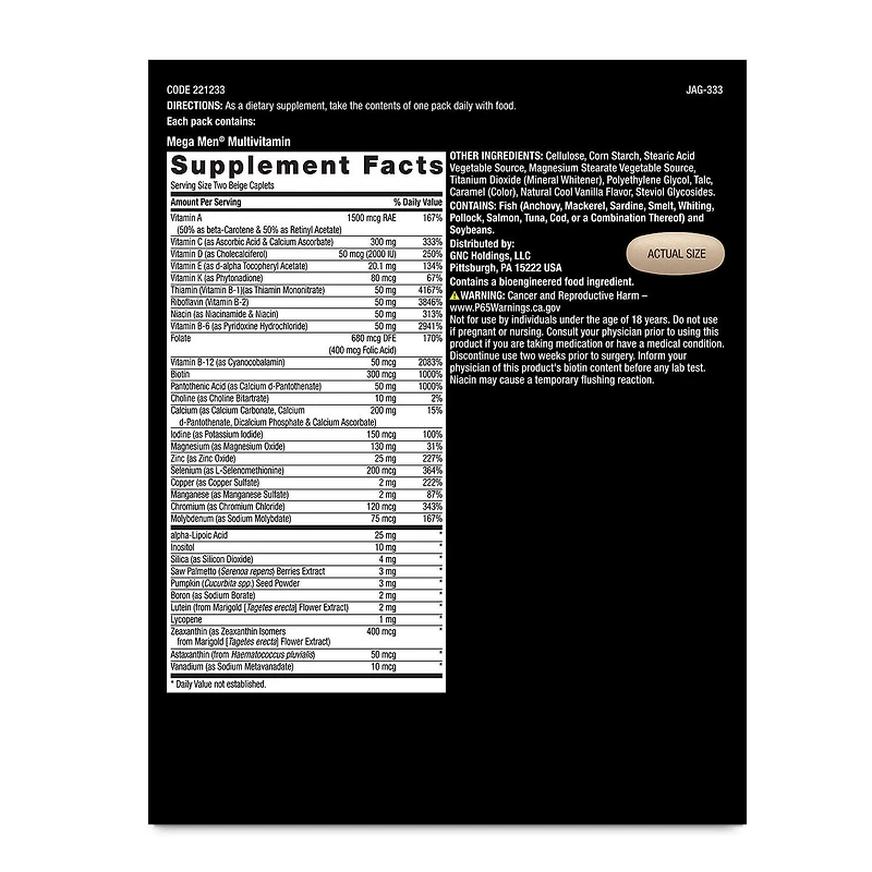 Healthy Testosterone Vitapak® Program V2 (1 Month Supply)