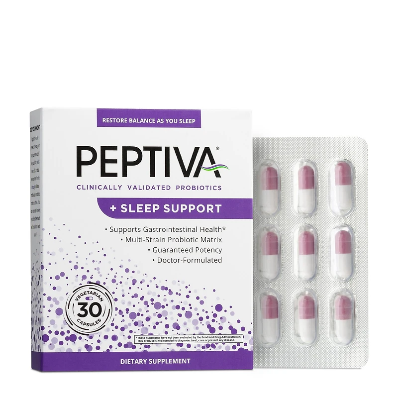 Clinically Validated Probiotics + Sleep Support - 30 Capsules (30 Servings)