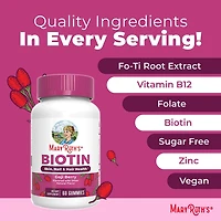 Biotin Gummies - Goji Berry - 60 Gummies (60 Servings)