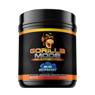 Gorilla Mind Mode Pre-Workout - Blue Raspberry (40 Servings)