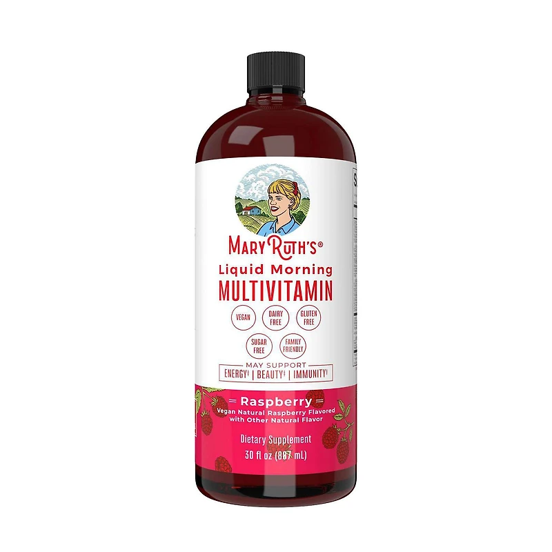 Liquid Morning Multivitamin - Raspberry - 30 fl oz (30 Servings)