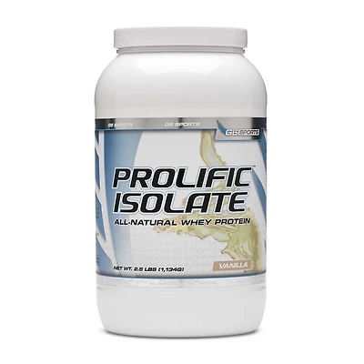 G6 Sports Prolific Isolate - Vanilla (40 Servings) 3 lbs.