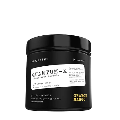 Project 1 Quantum-X Pre-Workout - Orange Mango (60 Servings)