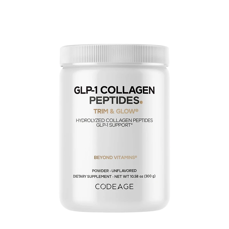 Codeage Glp-1 Collagen Peptides - Unflavored 10.58 Oz (30 Servings)