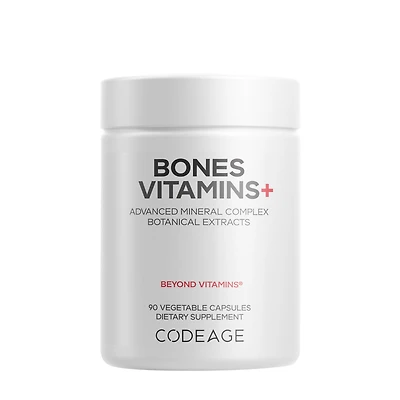 Codeage Bones Vitamins+ Gluten-Free - 90 Vegetable Capsules (30 Servings)