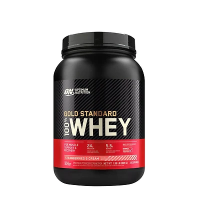 Optimum Nutrition Gold Standard 100% Whey Protein - Strawberries and Cream (29 Servings) 2 lbs.