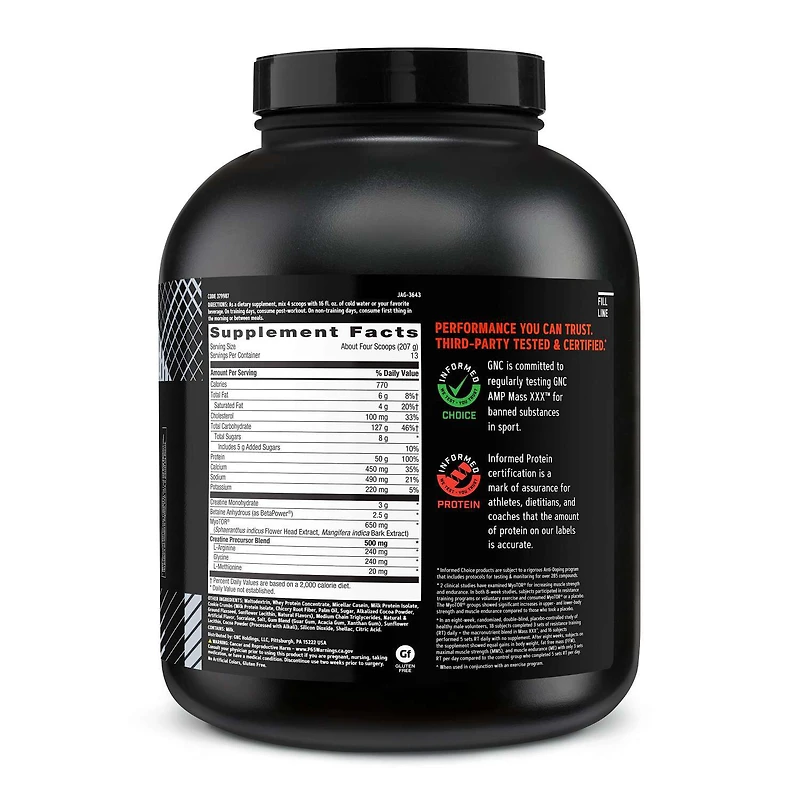 MASS XXX™ with MyoTor® - Cookies and Cream (13 Servings)
